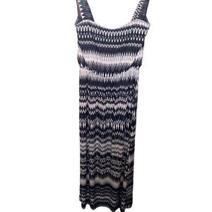 Dress – Size Small Olivia Matthews Black & White Maxi Dress